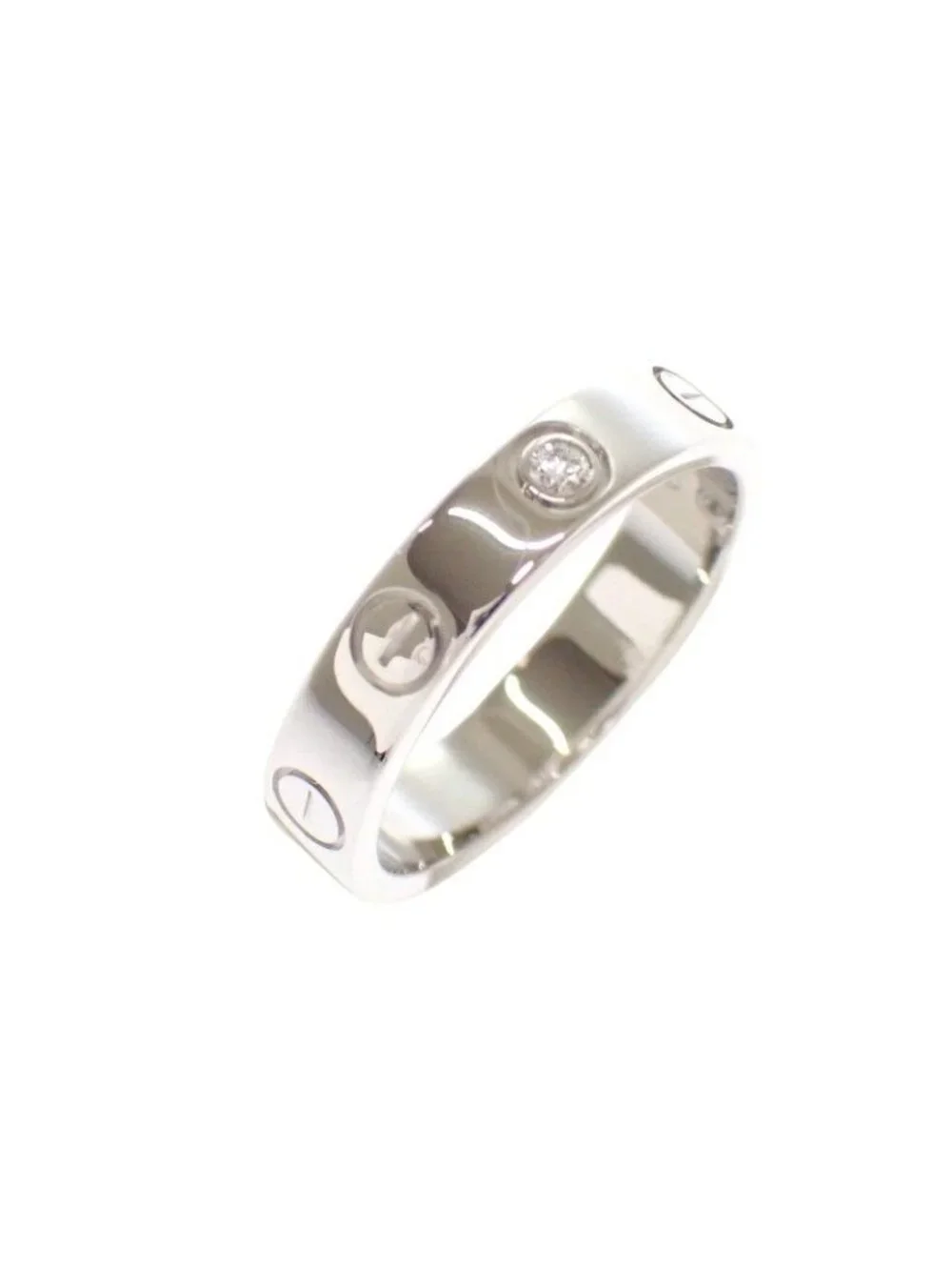 Cartier Mini Love Ring White Gold Diamond 47